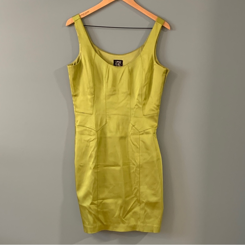 Chartreuse green dress